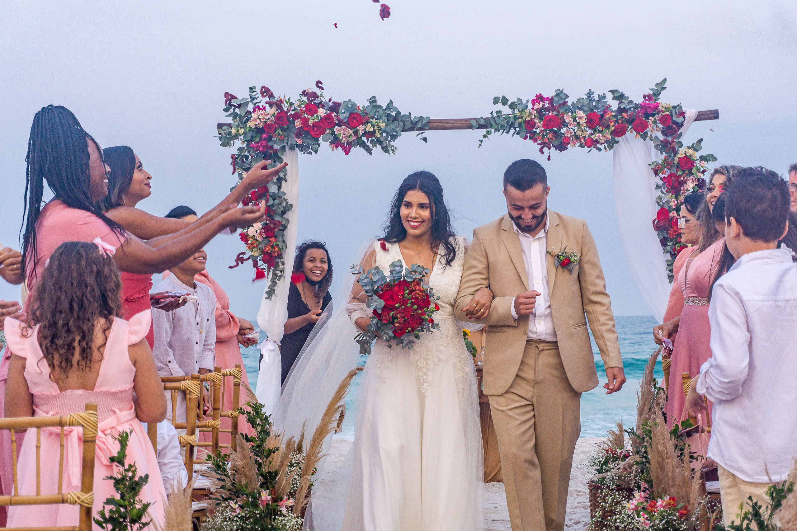 Casamento simples na praia