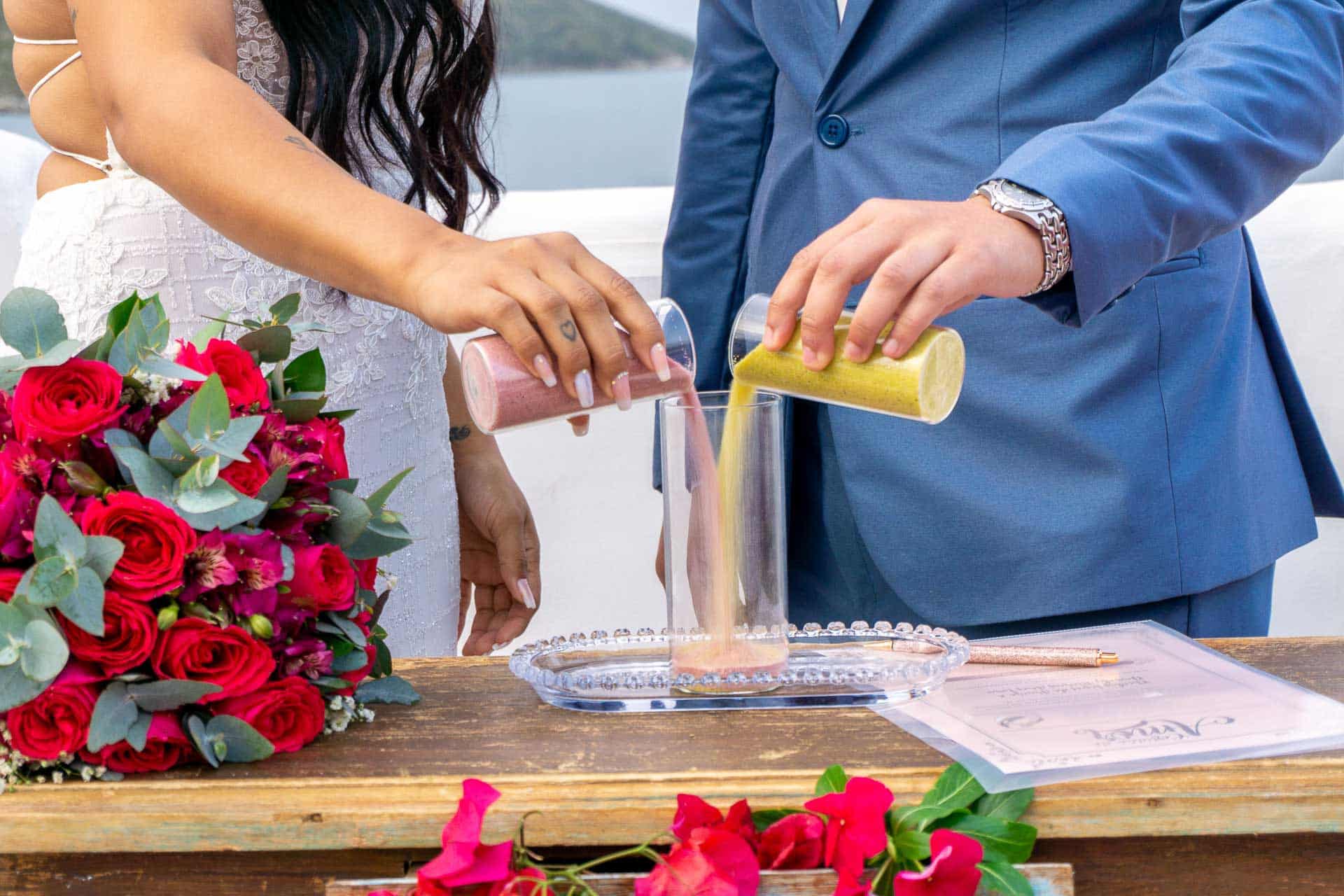 Rituais de Cerimónias de casamento na praia