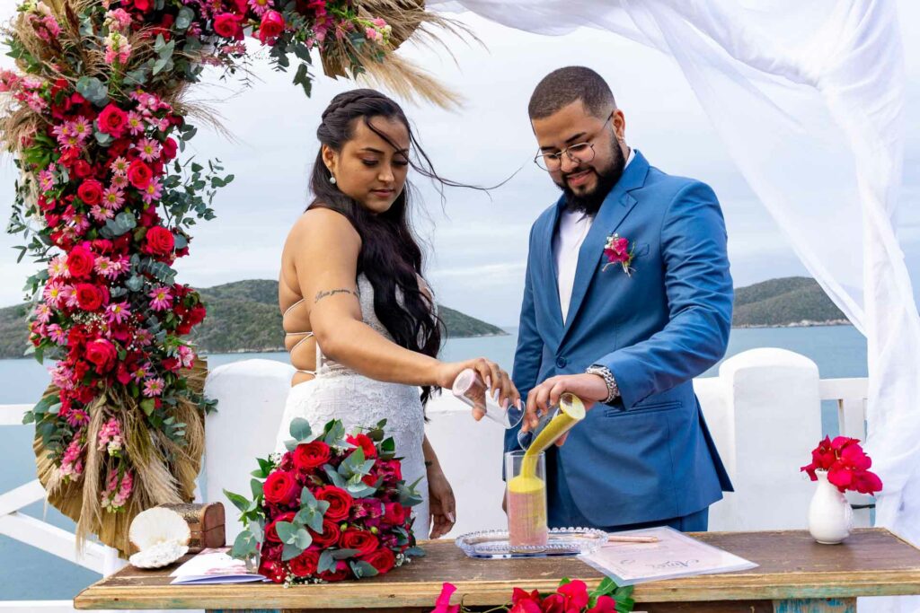 Ritual das Areis - casamento na Praia